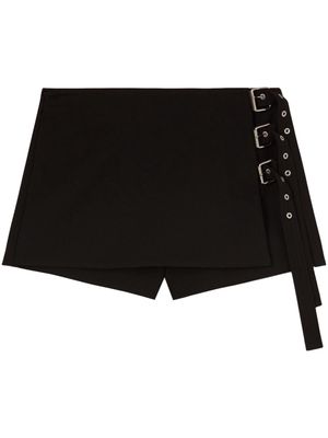 AMBUSH buckle-detailing mini shorts - Black