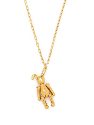 AMBUSH bunny-charm chain necklace - Gold