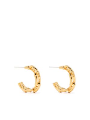 AMBUSH chain-hoop earrings - Gold
