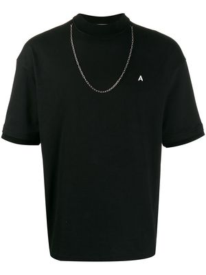 AMBUSH chain necklace T-shirt - Black