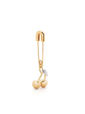 AMBUSH cherry-charm safety pin earring - Gold