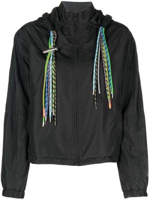 AMBUSH cord-detail hooded jacket - Black