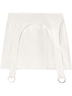 AMBUSH corset mini skirt - White