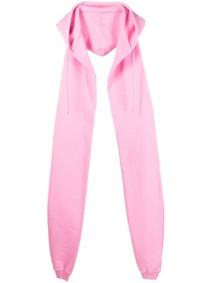AMBUSH cotton hoodie scarf - Pink