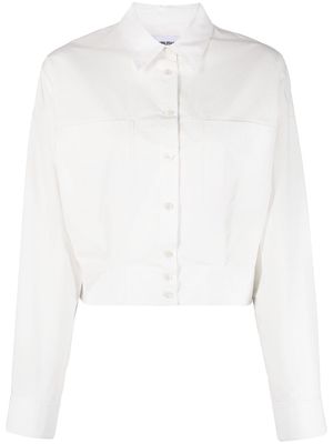 AMBUSH cropped long-sleeve shirt - White