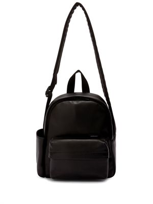 AMBUSH crossbody leather backpack - Black