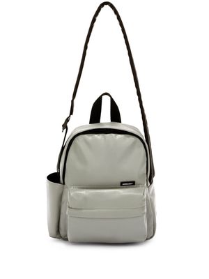 AMBUSH crossbody leather backpack - Grey