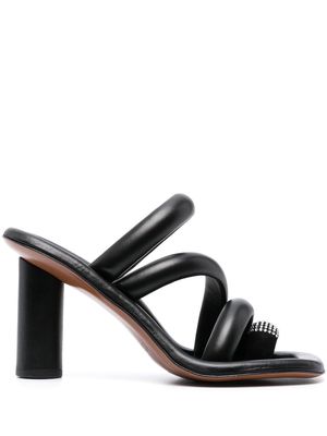 AMBUSH crystal-embellished leather sandals - Black