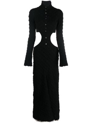 AMBUSH cut-out knitted dress - Black