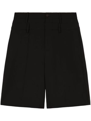 AMBUSH double-waist virgin-wool shorts - Black