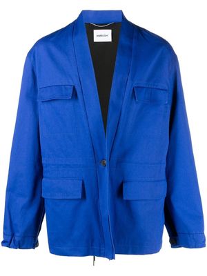 AMBUSH drawstring V-neck jacket - Blue