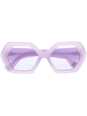 AMBUSH Eirene logo-print sunglasses - Purple