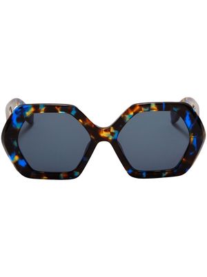 AMBUSH Eirene oversized-frame glasses - Blue