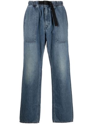 AMBUSH elasticated-waist belted jeans - Blue