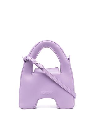 AMBUSH embossed logo tote bag - Purple