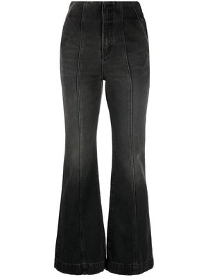AMBUSH flared cropped trousers - Black