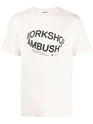 AMBUSH graphic-print cotton T-shirt - Neutrals