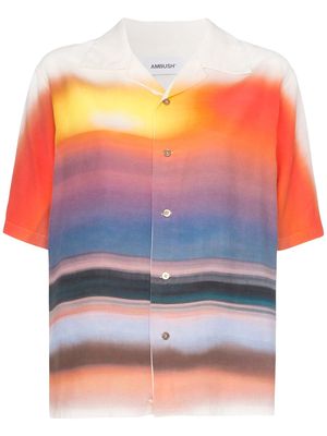AMBUSH Hawaiian tie-dye short-sleeved shirt - ORANGE SC32