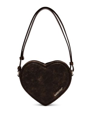 AMBUSH Heart leather shoulder bag - Black