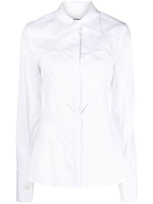 AMBUSH heart shaped long-sleeve shirt - White