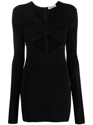 AMBUSH heart-shaped minidress - Black