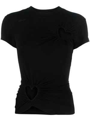 AMBUSH Hearts cut-out T-shirt - Black