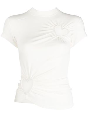 AMBUSH Hearts cut-out T-shirt - White