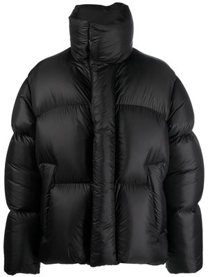 AMBUSH high-collar padded short jacket - Black