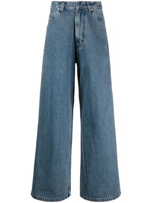 AMBUSH high-rise wide-leg jeans - Blue