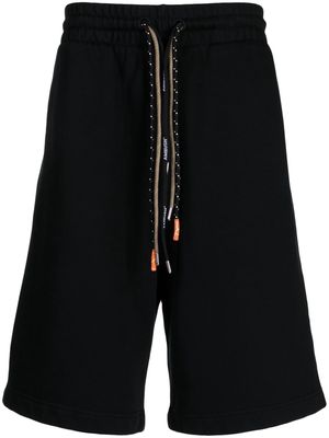 AMBUSH knee-length cotton track shorts - Black