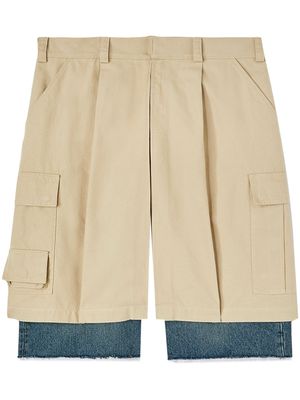 AMBUSH layered cargo shorts - Neutrals