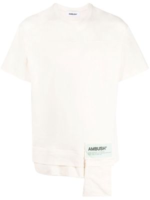 AMBUSH layered-hem cotton T-shirt - White