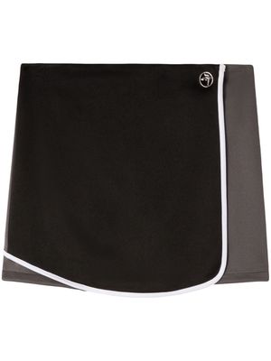 AMBUSH layered pleated miniskirt - Black