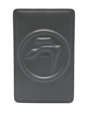 AMBUSH logo-embossed card holder - Grey