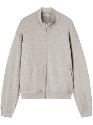 AMBUSH logo-embroidered organic-cotton sweatshirt - Grey