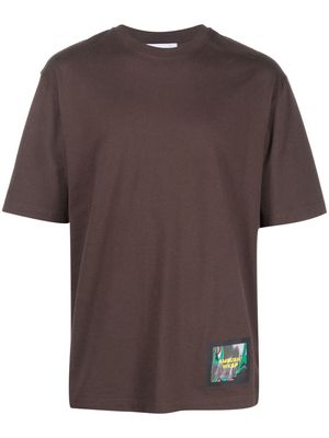 AMBUSH logo patch T-shirt - Brown