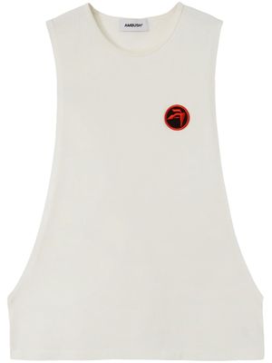 AMBUSH logo-patch vest - White