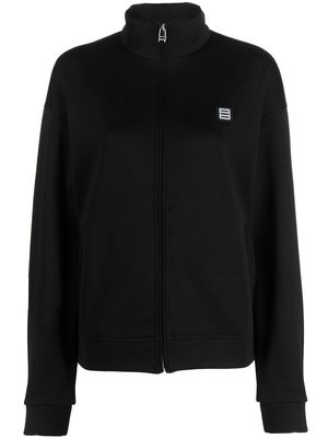 AMBUSH logo-patch zip-up sweatshirt - Black