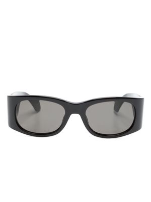 AMBUSH logo-print oval-frame sunglasses - Black
