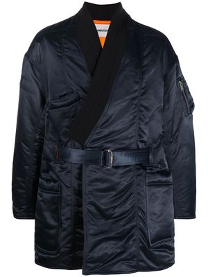 AMBUSH MA-1 Hybrid belted robe jacket - Blue