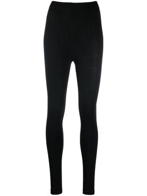 AMBUSH monogram high-waist leggings - Black