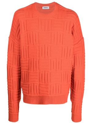 AMBUSH monogram knitted jumper - Orange