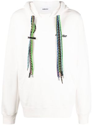 AMBUSH multi-cord long-sleeve hoodie - White