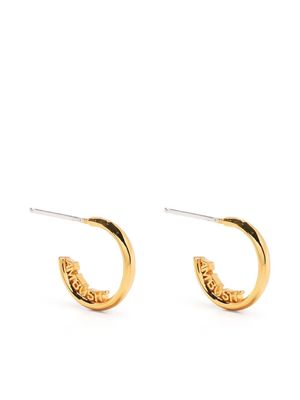 AMBUSH Nameplate hoop earrings - Gold