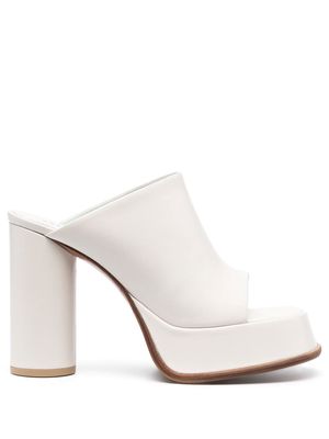 AMBUSH open-toe mule heels - White