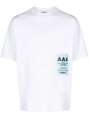 AMBUSH Pass graphic-print cotton T-shirt - White