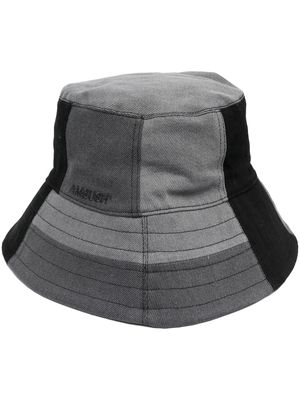 AMBUSH patchwork-design bucket hat - Black