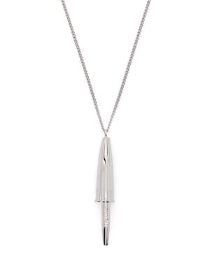 AMBUSH pen cap pendant necklace - Silver