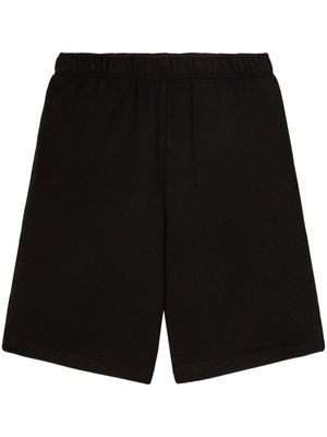 AMBUSH plain cotton track shorts - Black