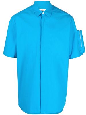 AMBUSH pouch-pocket short-sleeved shirt - Blue